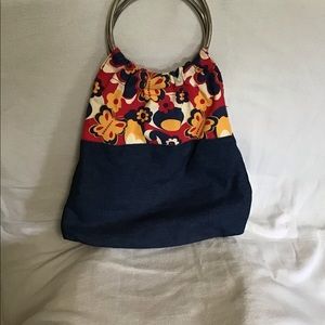 Groovy reversible denim handbag